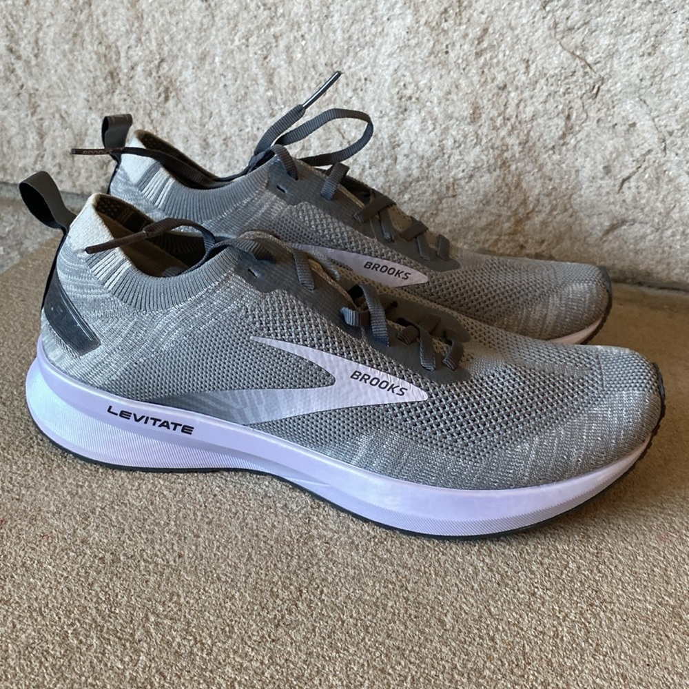 Brooks Gray and Purple Athletic Shoes with DNA Cushioning